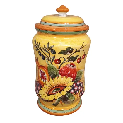 Picture Italian ceramic vase in country style