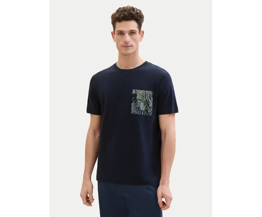 obrazek 1 Tom Tailor T-Shirt 1040945 Granatowy Regular Fit