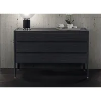 Zdjęcie Komoda Hugs - wykończenie drewno hebanowe i metalowe nóżki