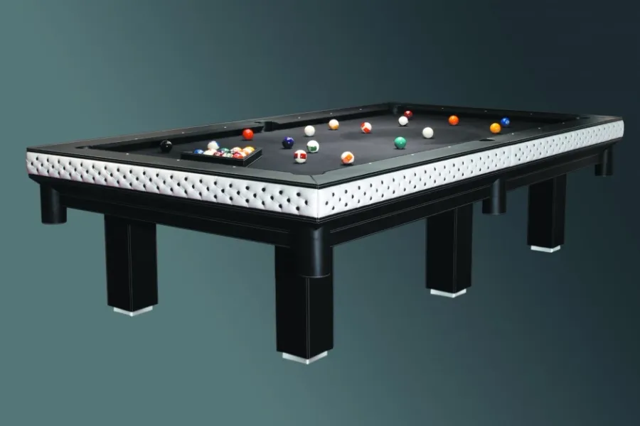 picture 1 Billiard table covered with natural leather 