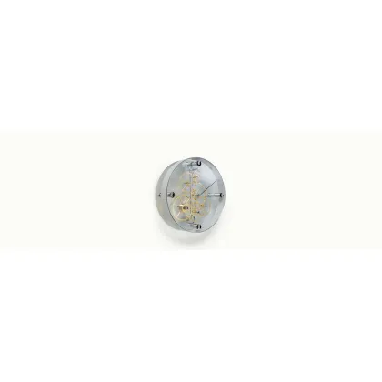 Picture Pendulum wall clock with a white frame