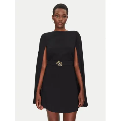 Zdjęcie Simona Corsellini Sukienka koktajlowa P25CPAB05501 Czarny Loose Fit