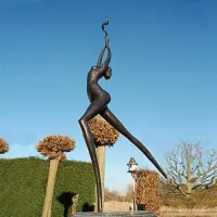 Picture Stylish bronze garden sculpture