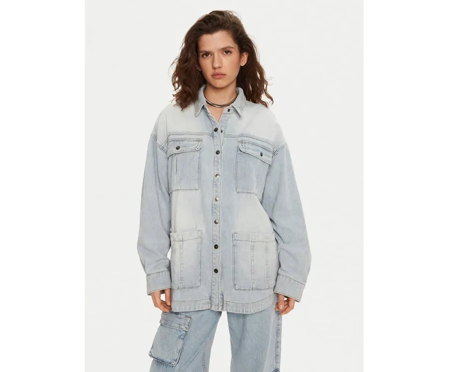 obrazek 1 One Teaspoon Koszula jeansowa 26628 Niebieski Relaxed Fit