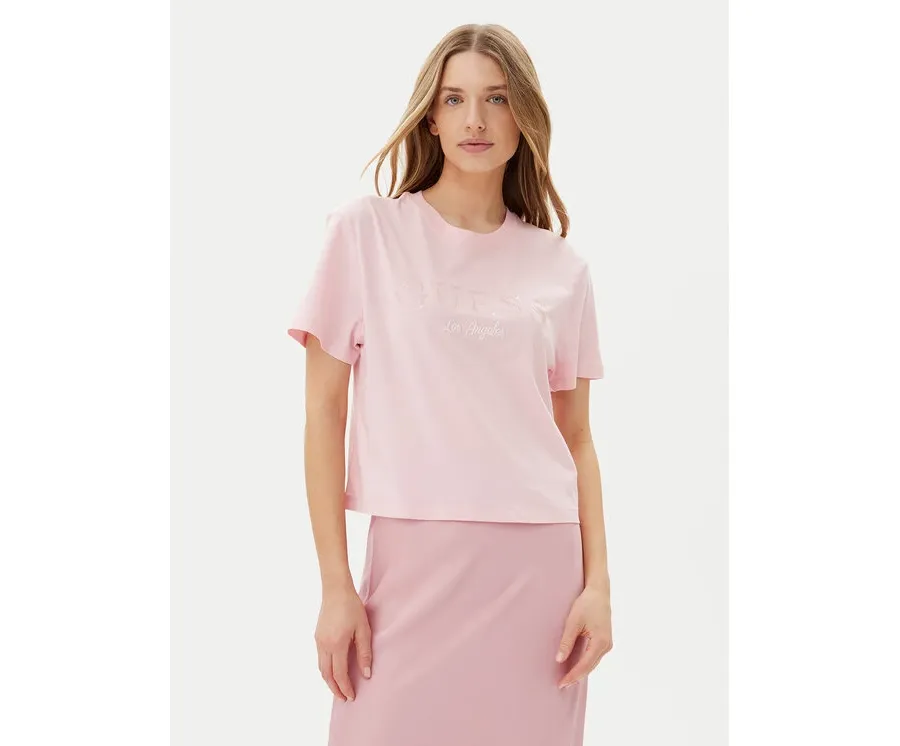 obrazek 1 Guess T-Shirt V5GI09 K9RM1 Różowy Regular Fit