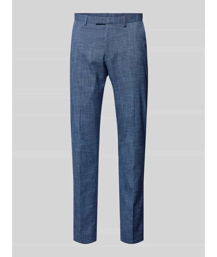 obrazek 1 Spodnie do garnituru o kroju slim fit z tkanym wzorem model ‘Steve’