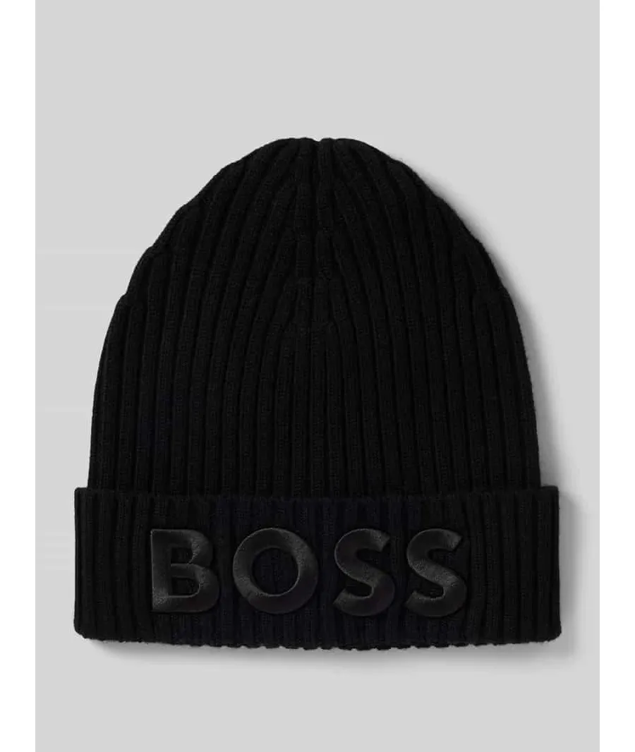 obrazek 1 Czapka beanie z wyhaftowanym logo model ‘Lara’