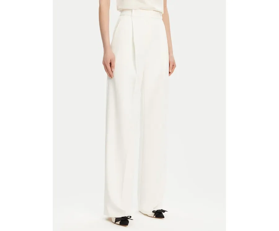 obrazek 1 Elisabetta Franchi Spodnie materiałowe PA-081-51E2-V360 Biały Regular Fit