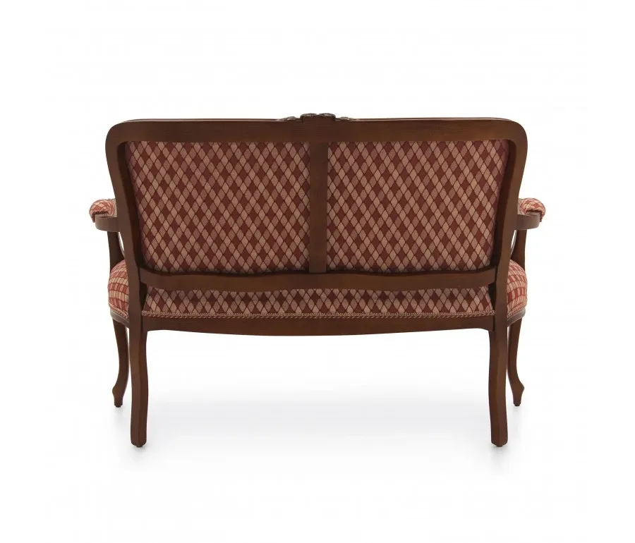 obrazek 3 Klasyczna elegancka sofa 2-osobowa o strukturze drewna bukowego - Sevensedie