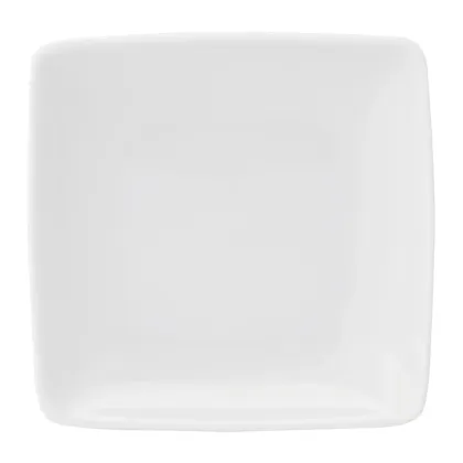 Zdjęcie Biały klasyczny porcelanowy talerz na chleb i masło Carré White inspirowany stylem Azji - Vista Alegre