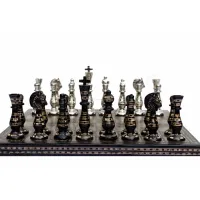 Zdjęcie Stylowy komplet mosiążnych szachów - The Chess Empire
