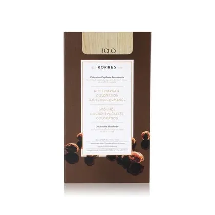 Zdjęcie KORRES Argain Oil Advanced Hair Colour Platinum Blonde / Platinum Blonde 10.0 Farba do włosów 1 szt.
