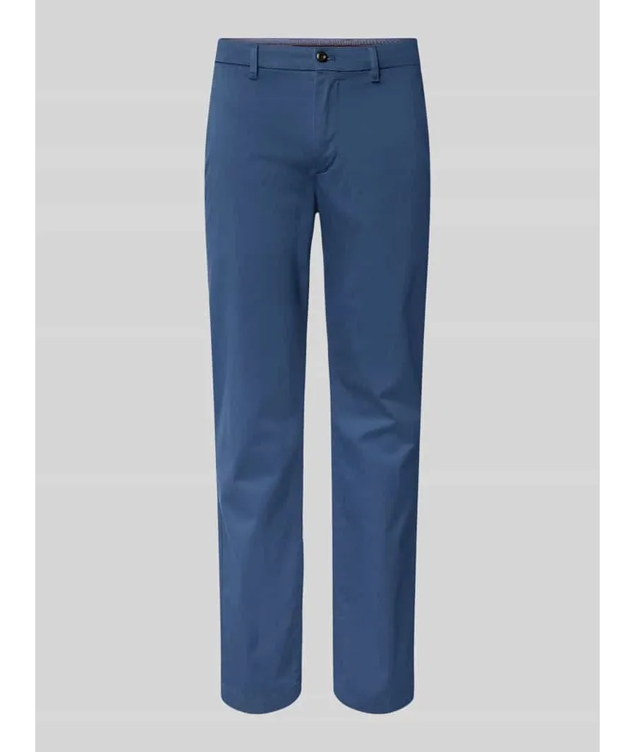 obrazek 1 Chinosy z prostą nogawką i fakturowanym wzorem model ‘DENTON’