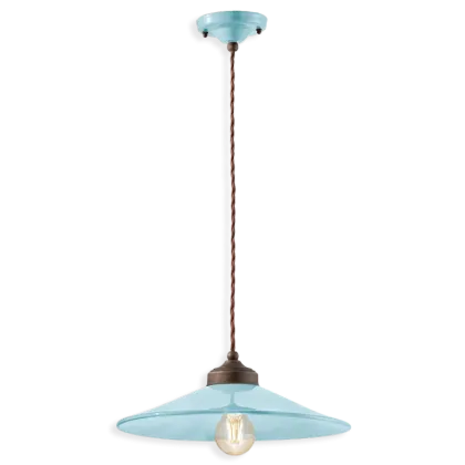 Zdjęcie Włoska wisząca lampa sufitowa w stylu retro