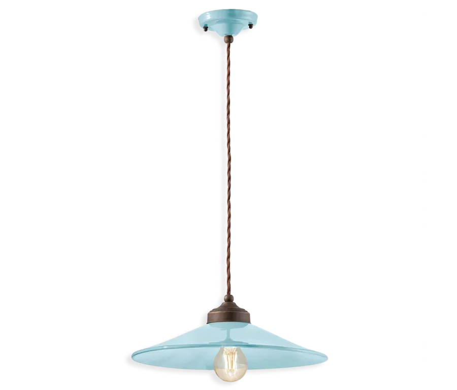 obrazek 1 Włoska wisząca lampa sufitowa w stylu retro