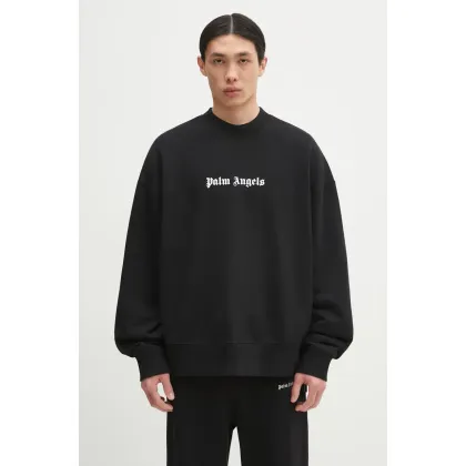 Zdjęcie Palm Angels bluza bawełniana Classic Logo męska kolor czarny z nadrukiem PMBA080C99FLE0011001
