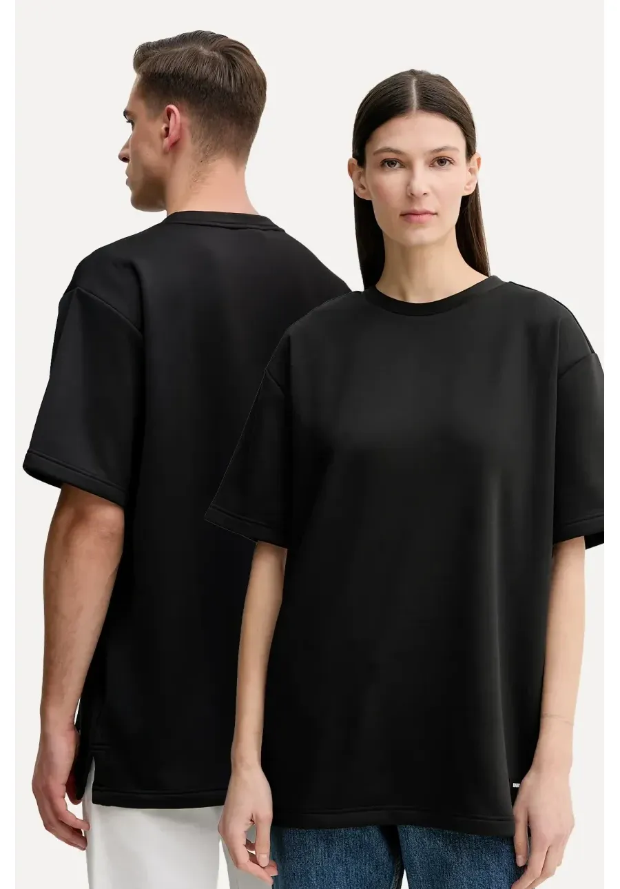 obrazek 1 Rains t-shirt Sintra Fleece Tee kolor czarny gładki 21800.01