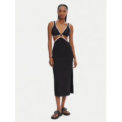 Zdjęcie Seafolly Sukienka letnia Beach Bound 55111-DR Czarny Slim Fit
