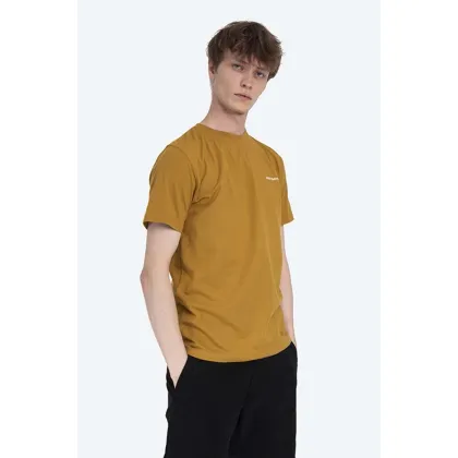 Zdjęcie Norse Projects t-shirt bawełniany kolor żółty gładki N01.0546.3035-3035