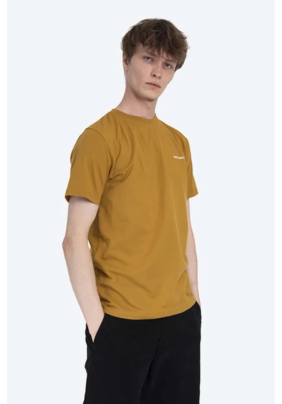 obrazek 1 Norse Projects t-shirt bawełniany kolor żółty gładki N01.0546.3035-3035