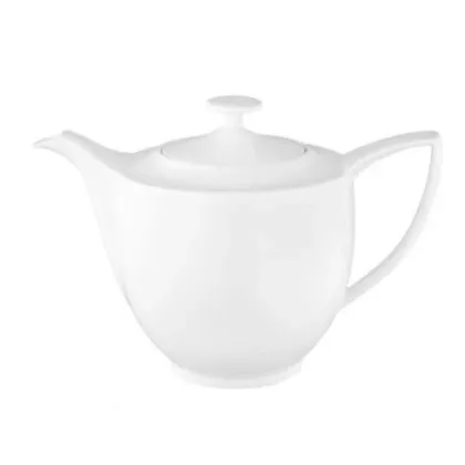 Picture White porcelain coffee pot with a modern shape - Tettau