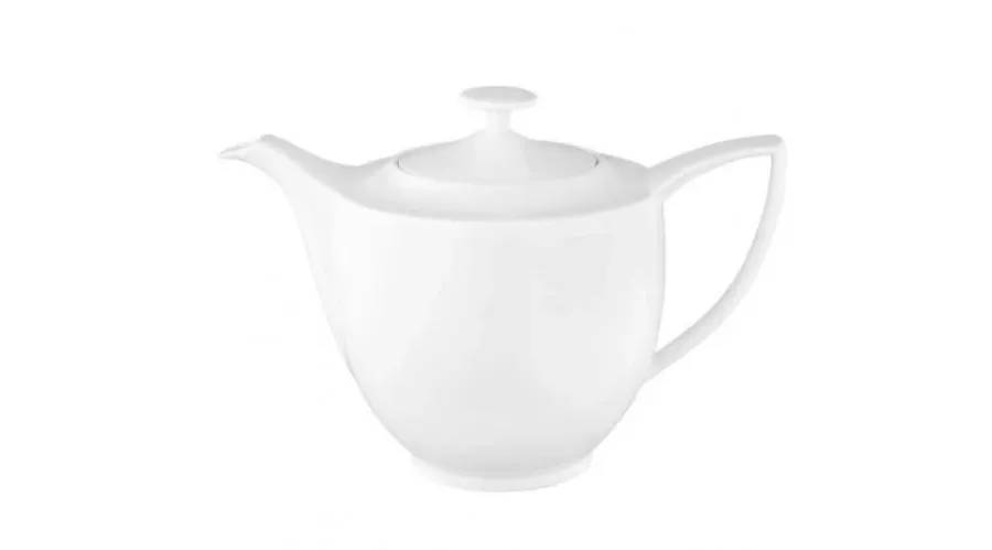 obrazek 1 Biały porcelanowy dzbanek do kawy o nowoczesnym kształcie – Tettau