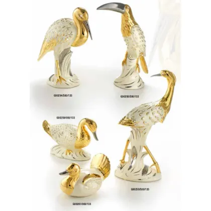 Zdjęcie Oryginalna figurka bekasa z włoskiej ceramiki