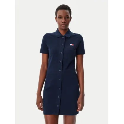 Zdjęcie Tommy Jeans Sukienka codzienna Badge DW0DW20302 Granatowy Regular Fit