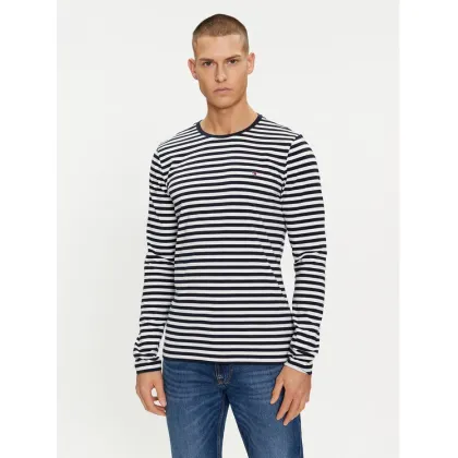 Zdjęcie Tommy Hilfiger Longsleeve MW0MW10804 Granatowy Slim Fit