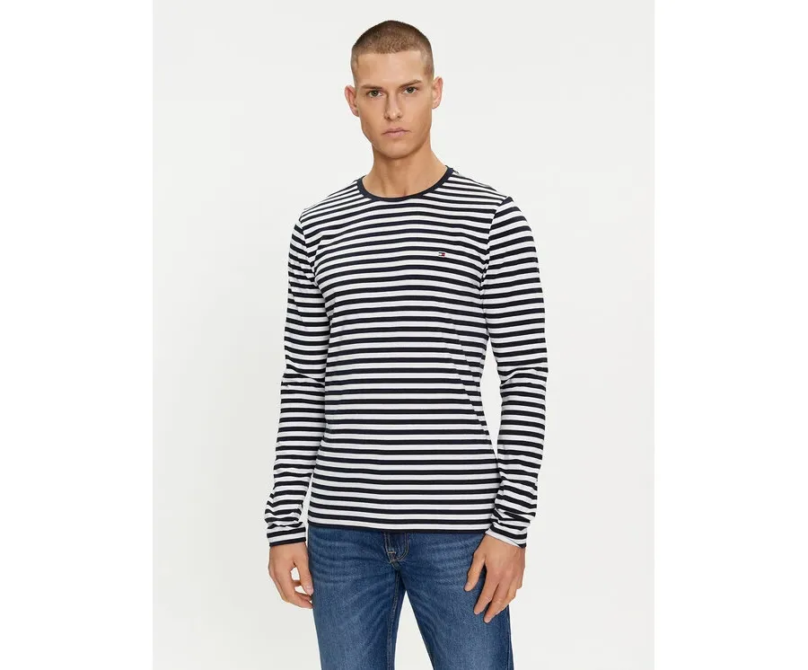 obrazek 1 Tommy Hilfiger Longsleeve MW0MW10804 Granatowy Slim Fit