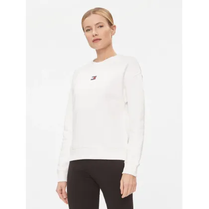 Zdjęcie Tommy Jeans Bluza Badge DW0DW17325 Biały Boxy Fit