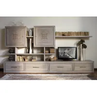 Zdjęcie Włoski klasyczny regał z 2 szafkami wiszącymi i 4 szufladami do wyjątkowych wnętrz – Cantiero