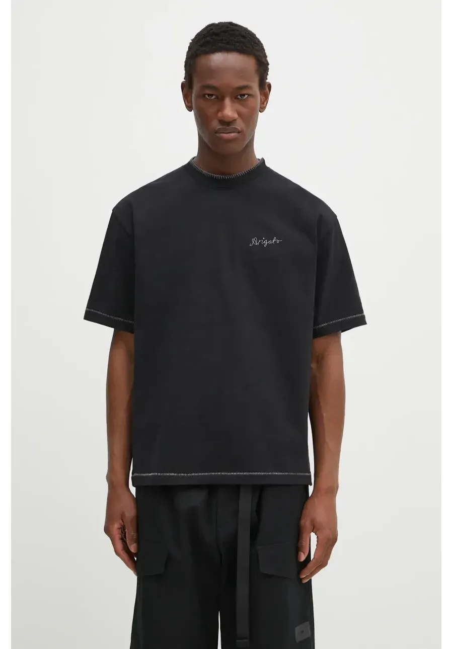 obrazek 1 Axel Arigato t-shirt bawełniany Oversized T-Shirt męski kolor czarny gładki A2980001