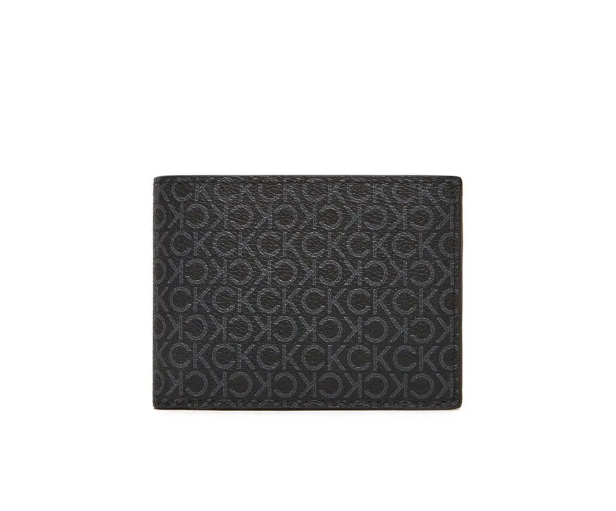 obrazek 1 Calvin Klein Portfel męski Ck Must Mono Comp Trifold W Coin LV04D1040G Czarny