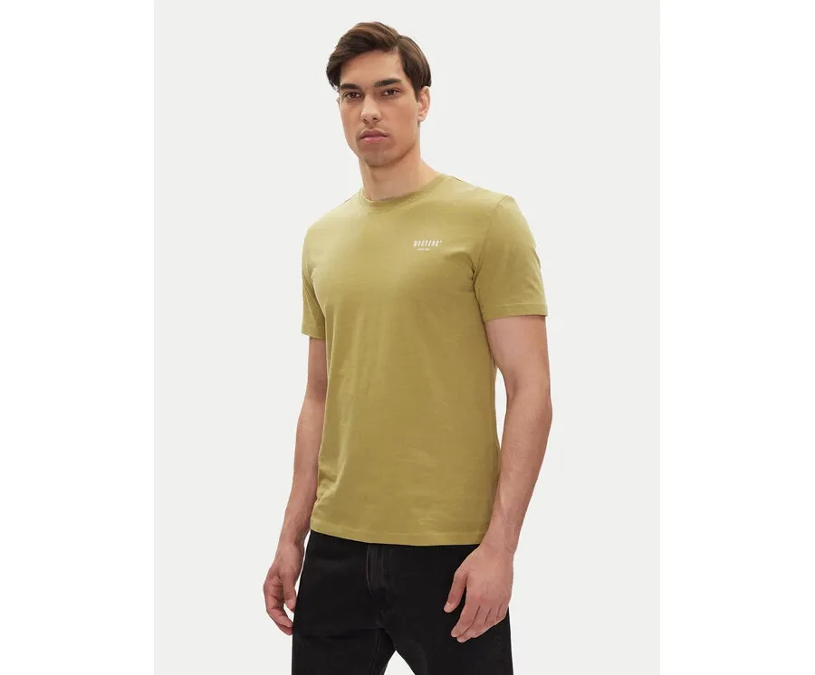 obrazek 1 Mustang T-Shirt Austin 1016273 Zielony Regular Fit