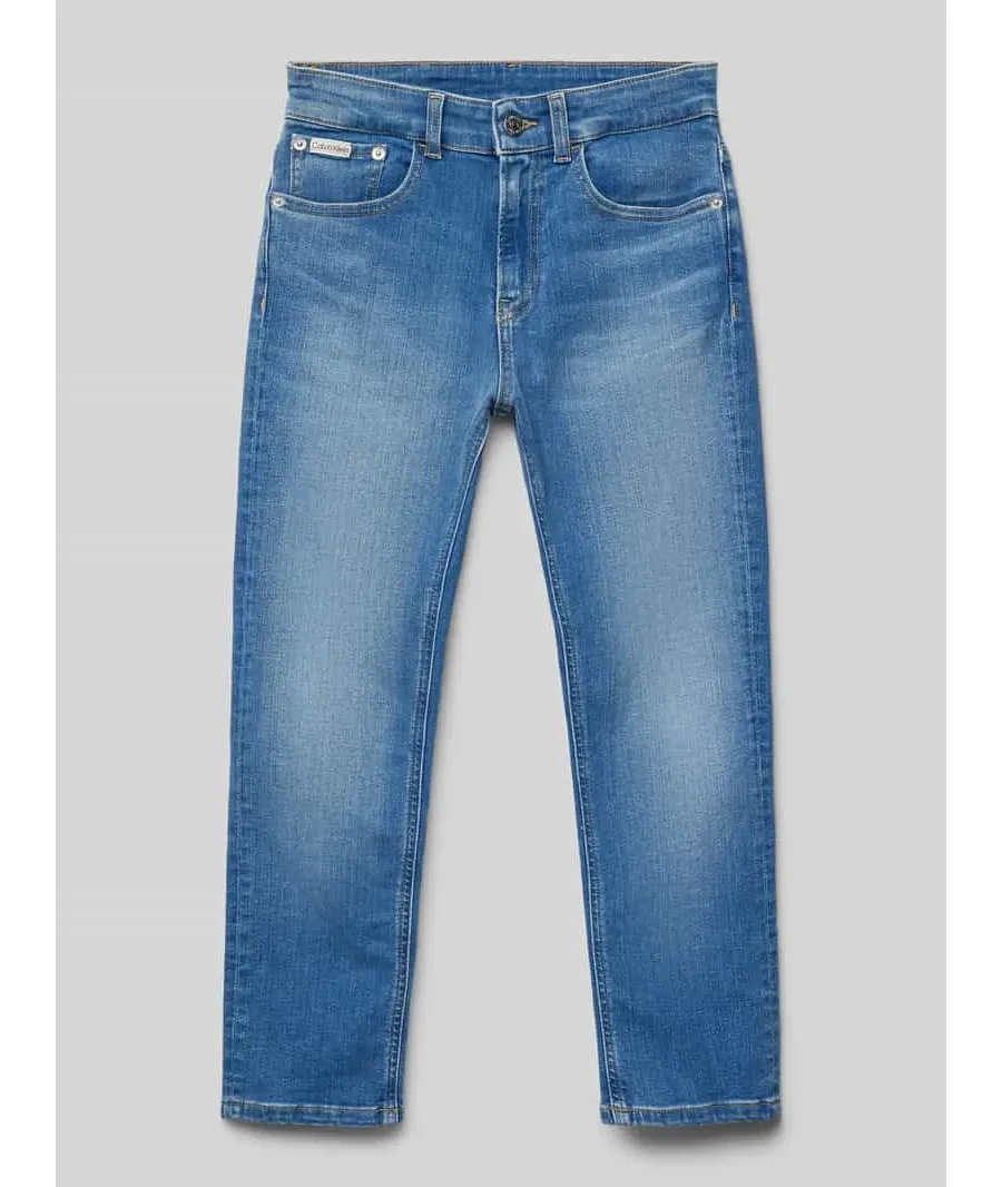 obrazek 1 Calvin Klein Jeans Jeansy Essential IB0IB02306 Niebieski Relaxed Fit