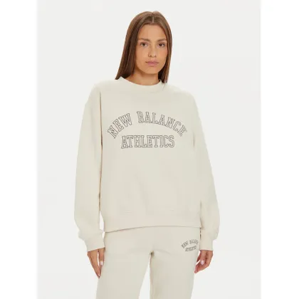 Zdjęcie New Balance Bluza WT43516 Beżowy Relaxed Fit