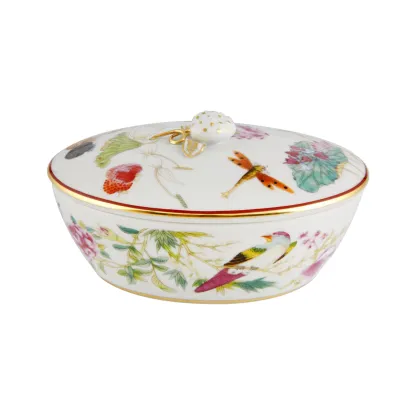 Picture Porcelain covered container with a nature motif - Vista Alegre