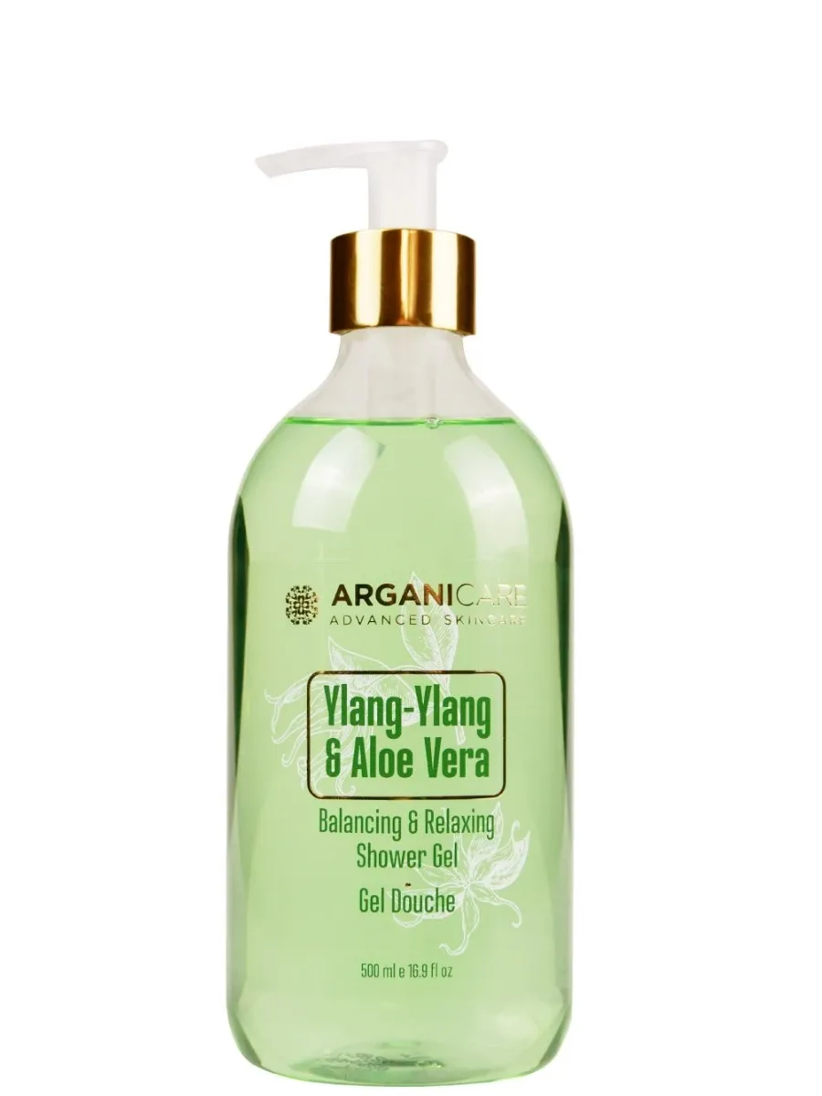 obrazek 1 Arganicare Shower Gel Aloe Vera & Ylang Ylang 500 ml