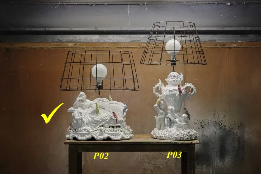 picture 2 Modern ceramic table lamp - Rebirth Ceramics 