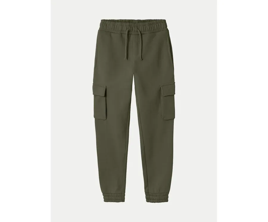 obrazek 1 NAME IT Spodnie dresowe 13224991 Zielony Relaxed Fit