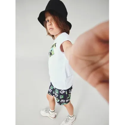 Zdjęcie NAME IT Szorty kąpielowe MINERCRAFT 13214028 Czarny Regular Fit