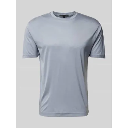 Zdjęcie T-shirt z prążkowanym, okrągłym dekoltem model ‘GILBERD’