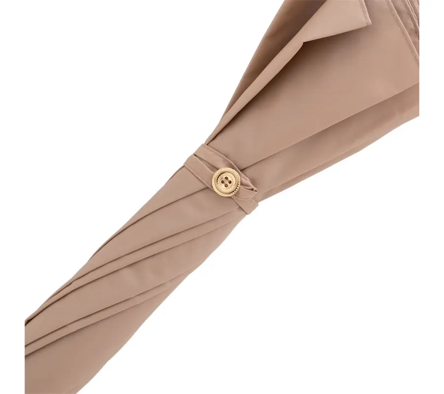 obrazek 4 Stylowy parasol damski w kolorze beżowym z rączką w kształcie głowy królika - Pasotti