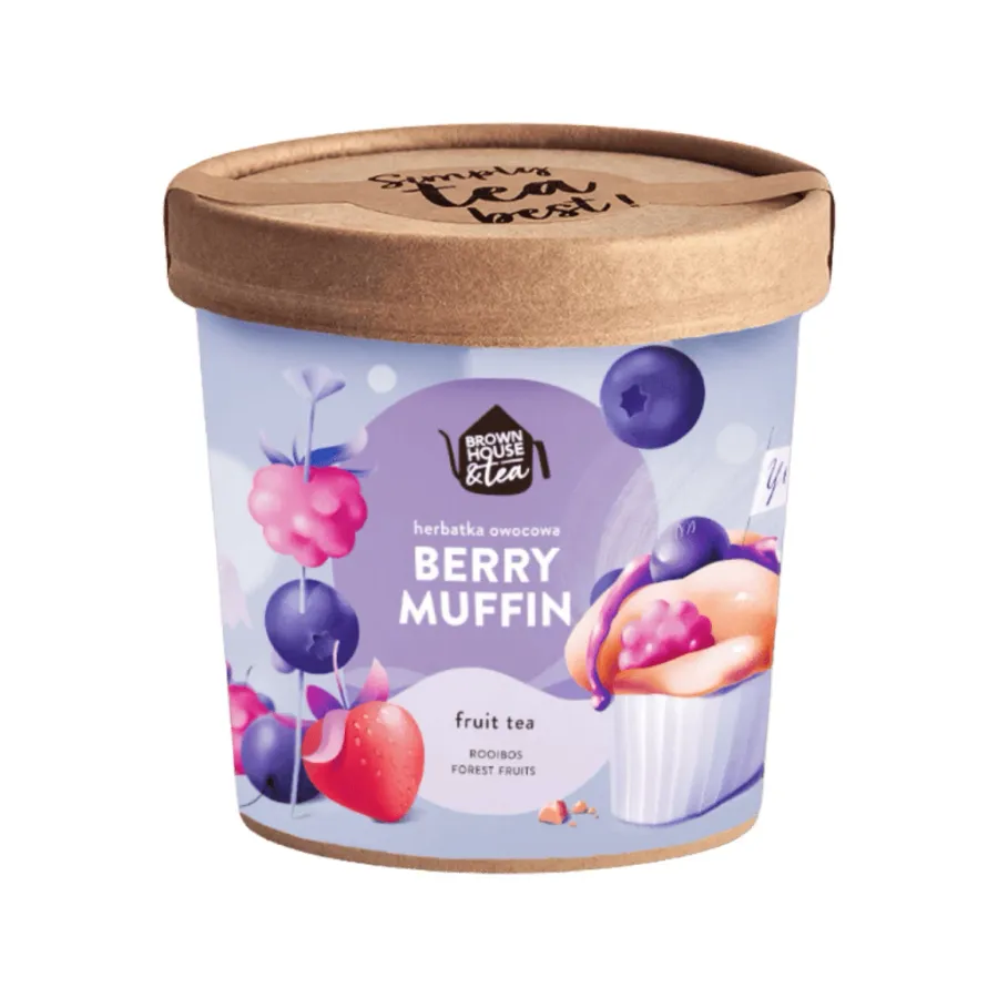 obrazek 1 Brown House & Tea - Berry Muffin - Herbata sypana 50g BROWN HOUSE & TEA
