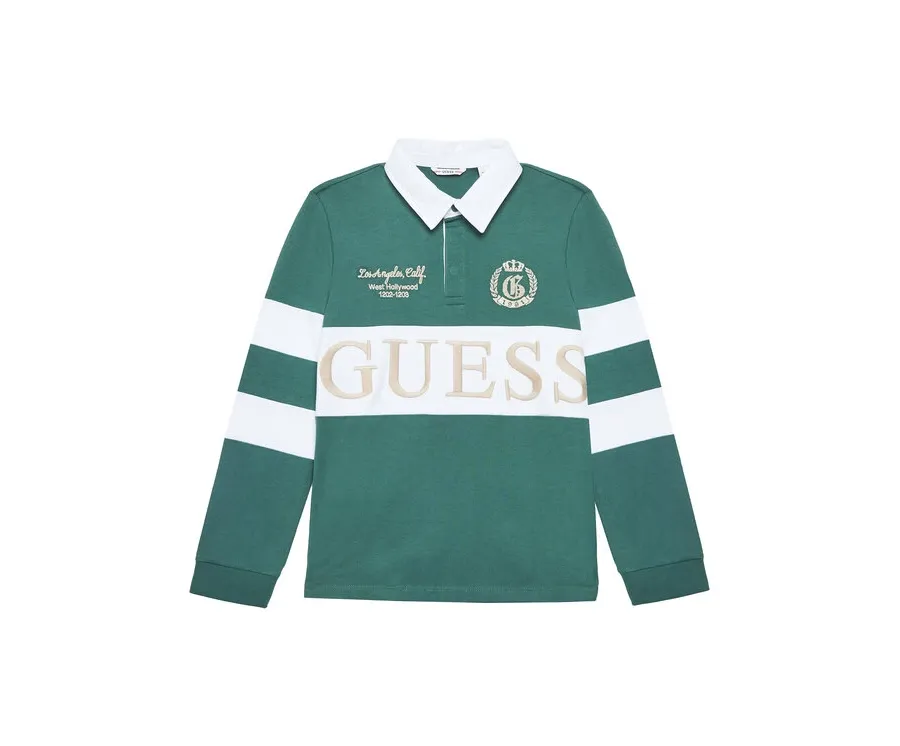 obrazek 1 Guess Polo L5YP01 KCNQ4 Zielony Regular Fit