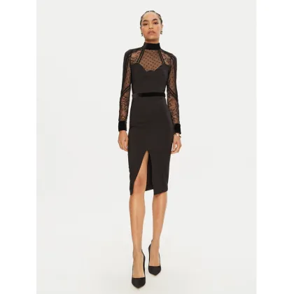 Zdjęcie Babylon Sukienka koktajlowa EL0701 Czarny Slim Fit