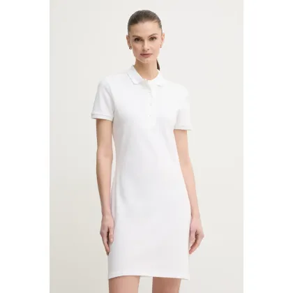 Zdjęcie Lacoste Sukienka EF5473 kolor biały mini prosta EF5473-001