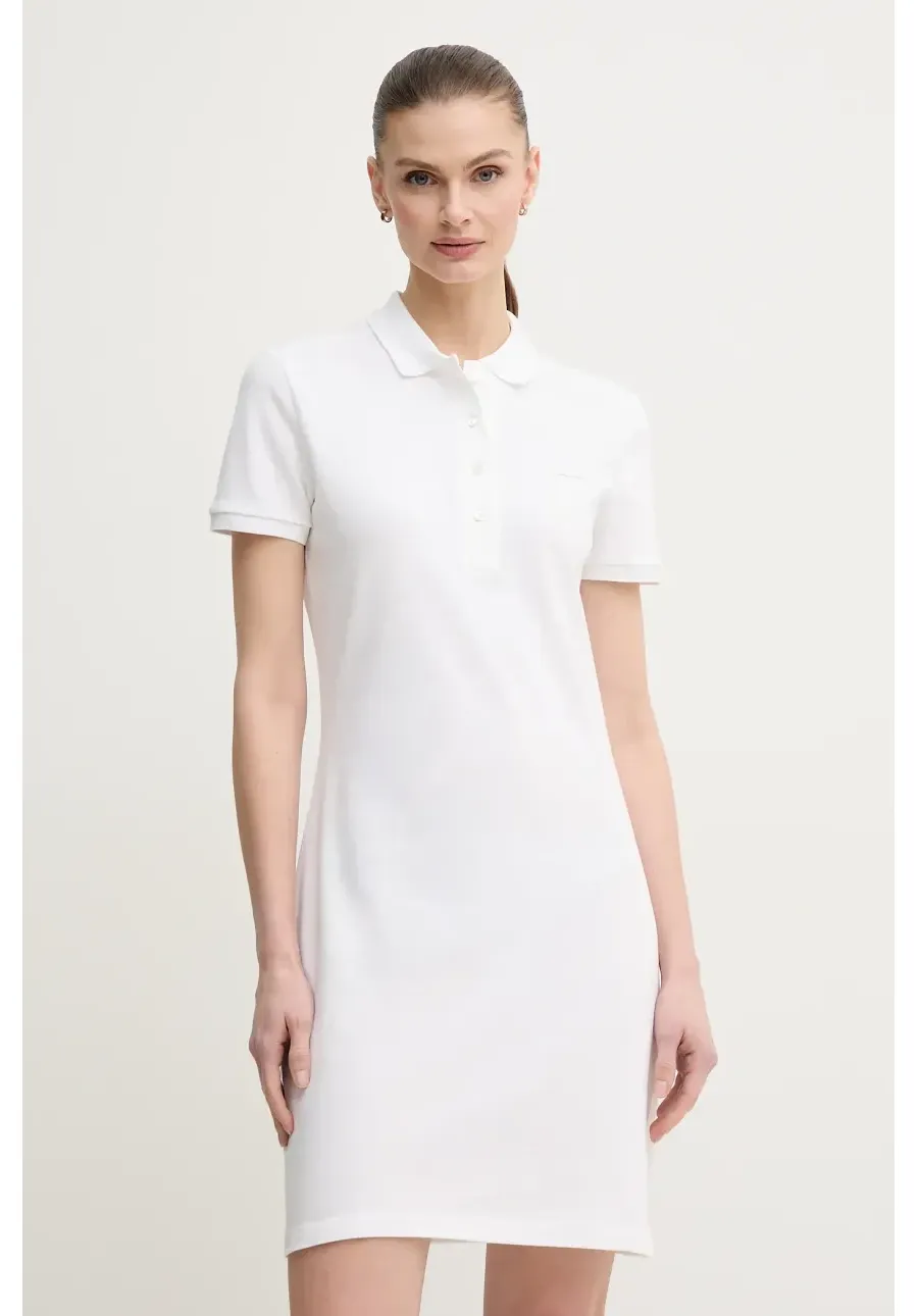 obrazek 1 Lacoste Sukienka EF5473 kolor biały mini prosta EF5473-001