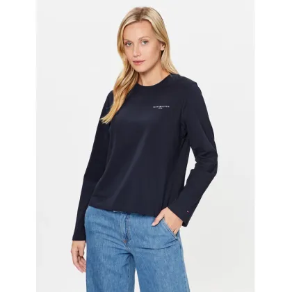 Zdjęcie Tommy Hilfiger Bluzka Mini Corp Logo WW0WW39784 Granatowy Relaxed Fit
